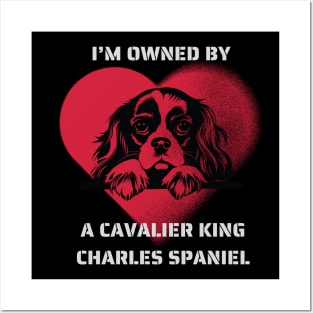 I am Owned by a Cavalier King Charles Spaniel Posters and Art